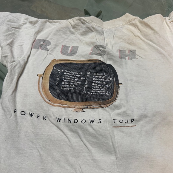 Rush 1985 Power Windows Tour Tee - Picture 4 of 7